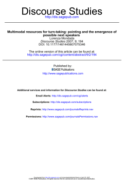 Discourse Studies - Laboratoire ICAR