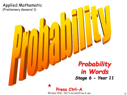 06 Probability in Words