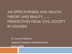 AID Effectiveness and health: Theory and reality&hellip;&hellip; Perspectives