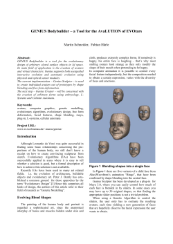 GENIUS Bodybuilder &ndash;a Tool for the