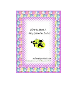 Play school Curriculum