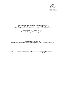 Abstract - Council of Europe
