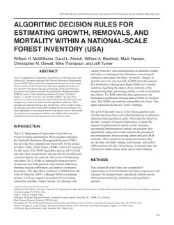 AlGorITMIC DeCISIon rUleS For eSTIMATInG GroWTH