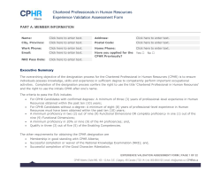 EVA Form - Human Resources Institute of Alberta