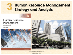 3 Human Resource Management Strategy and Analysis