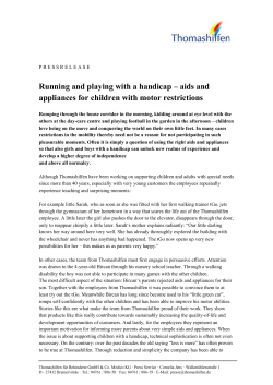 pressrelease - Thomashilfen