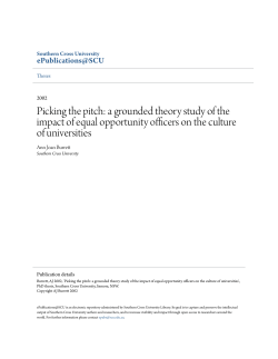 Picking the pitch: a grounded theory study of the impact of equal