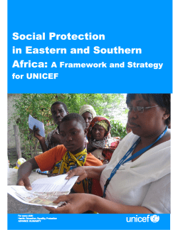 Social Protection in Eastern and Southern