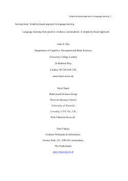 Language learning from positive evidencefinal