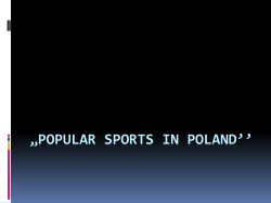 Popular sports in Poland - Green, sporty and healthy