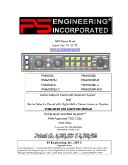 PMA6000 PMA6000S PMA6000M PMA6000M-S
