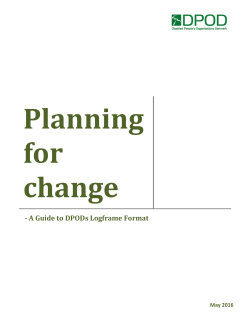 Planning for change