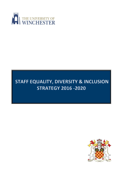 Equality, Diversity and Inclusion Strategy
