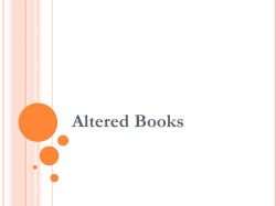 Altered Books What is an Altered Book?
