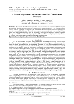 A Genetic Algorithm Approach to Solve Unit