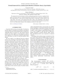 Formal framework for a nonlocal generalization of