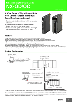 NX-OD and NX-OC Digital Output Units Datasheet