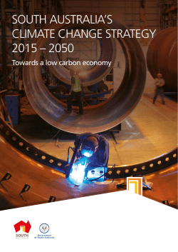 South Australia`s Climate Change Strategy 2015