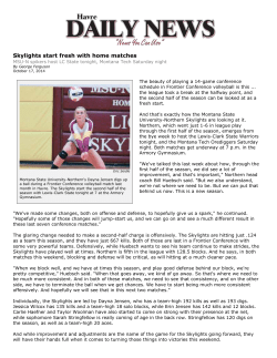 Skylights start fresh with home matches - MSU