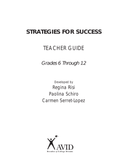 strategies for success teacher guide