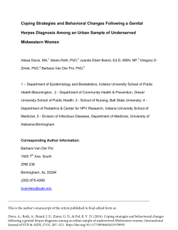 Coping Strategies and Behavioral Changes Following a Genital