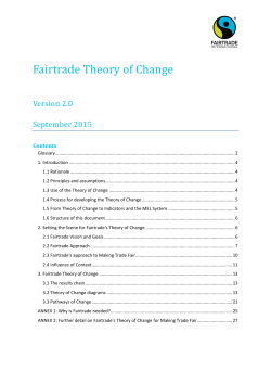 Fairtrade Theory of Change