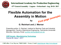 Template for the presentation of slides