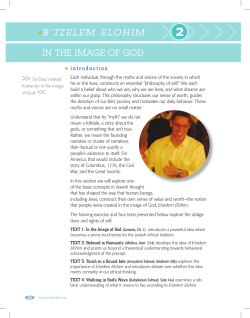 b`tzelem elohim in the image of god