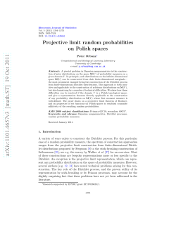 Projective limit random probabilities on Polish spaces