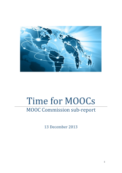 Time for MOOCs - Regjeringen.no