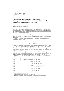 Non-steady Navier-Stokes Equations with Homogeneous Mixed