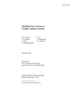 Modeling Power Systems as Complex Adaptive Systems