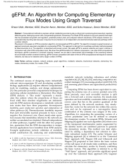 gEFM: An Algorithm for Computing Elementary Flux Modes Using
