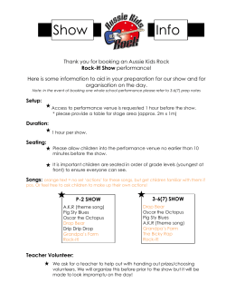 Show Actions - School Performance Tours
