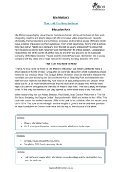 Idle Motion`s That is All You Need to Know Education Pack