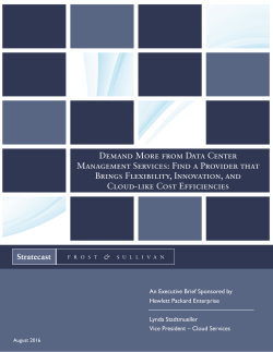 Demand More from Data Center Management Services