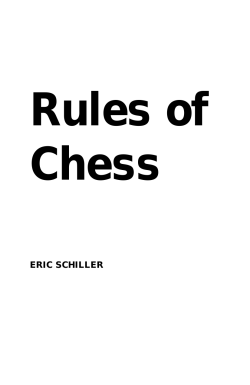 Official Rules of Chess