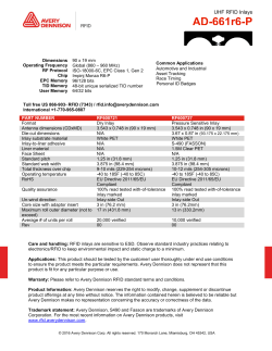 AD-661r6-P - Avery Dennison | RFID