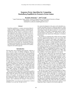 Sequence-Form Algorithm for Computing Stackelberg Equilibria in