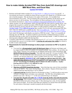 How to make Adobe Acrobat PDF files from AutoCAD drawings