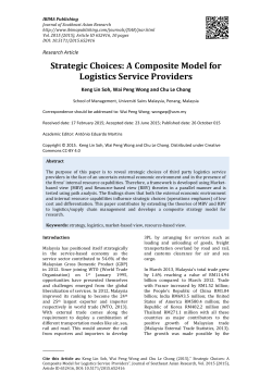 Strategic Choices: A Composite Model for