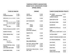 fairfield sports association home plate concession stand spring