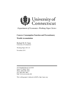 Concave Consumption Function and Precautionary Wealth