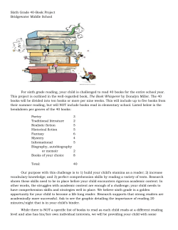 40 Book project - OCPS TeacherPress