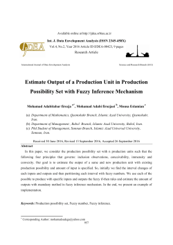 Estimate Output of a Production Unit in Production Possibility Set
