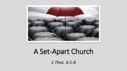 A Set Apart Church