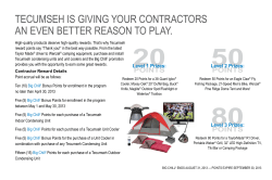 tecumseh is giving your contractors an even better reason to play.