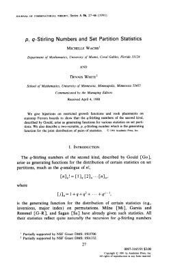 p, q-Stirling Numbers and Set Partition Statistics Cnl