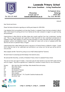 Staffing - Lasswade Primary School