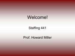 Intro to Staffing